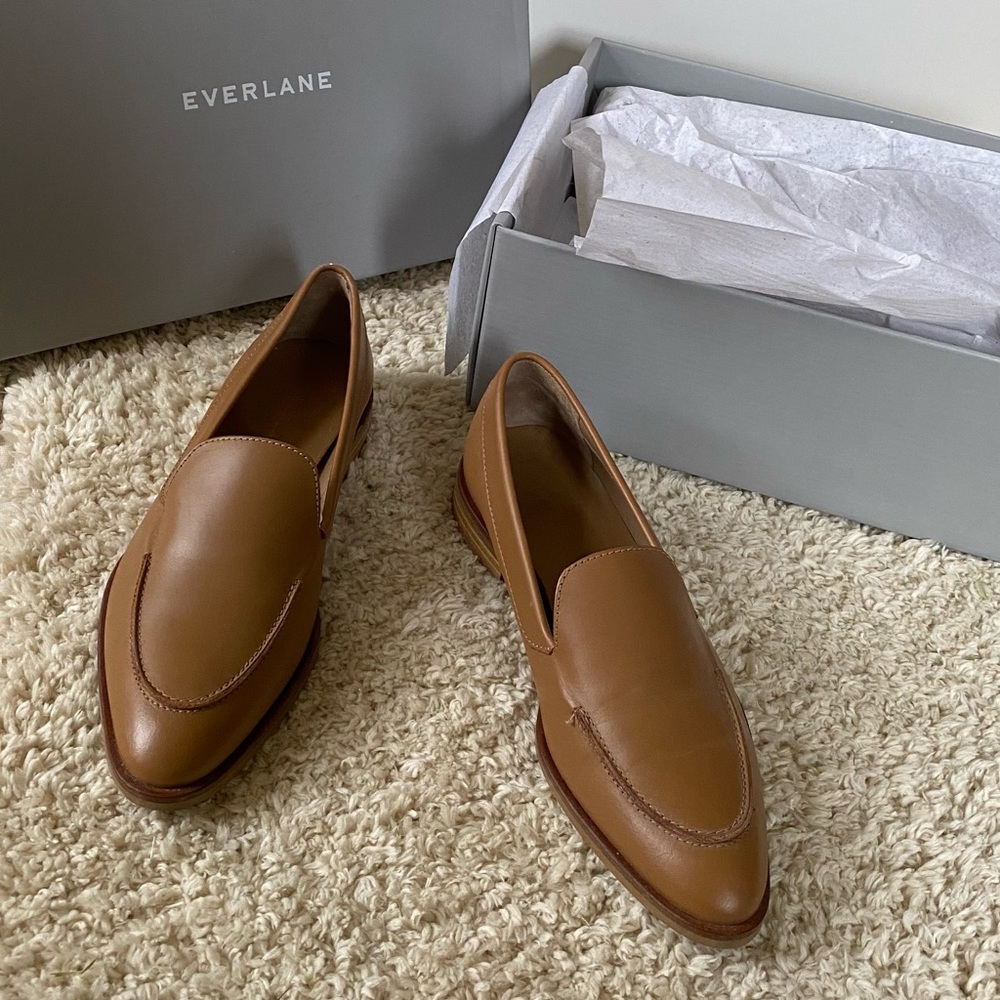 Everlane Original Modern Loafer Camel Brown Size 5